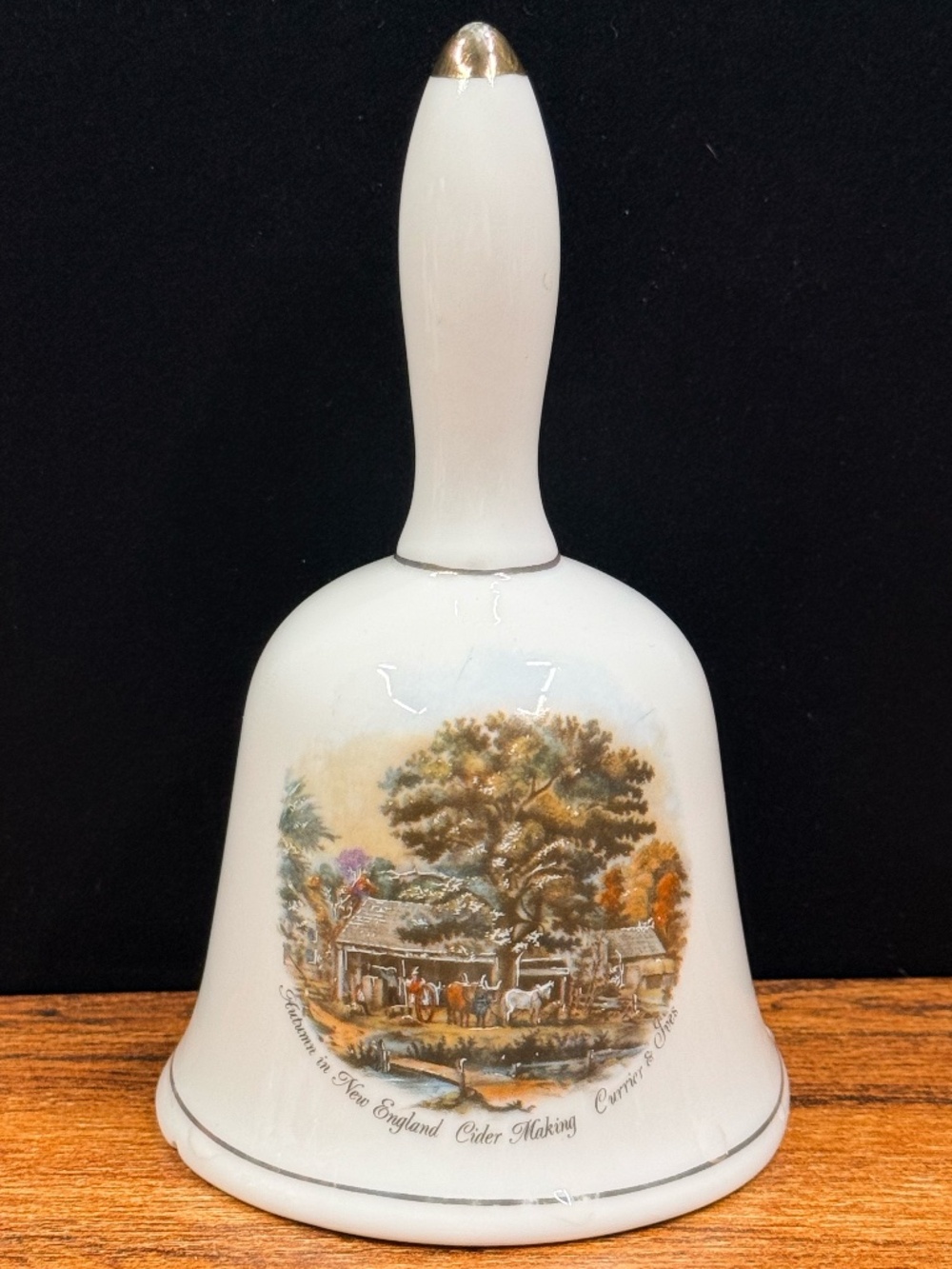 CURRIER & IVES “Autumn in New England Cider Making” Bell